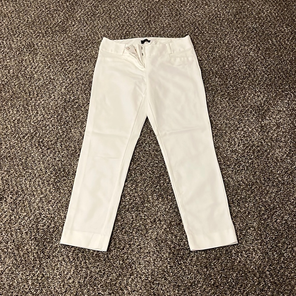 The Limited crop pant in white